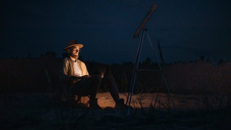 Музыкальный ночник проектор звездное небо